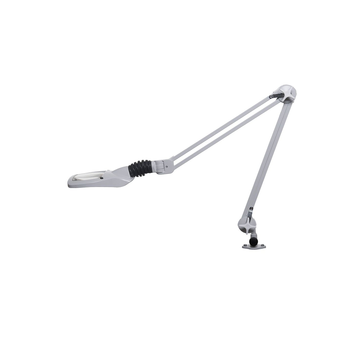 Lampe loupe UV VisionLUXO Wave LED avec lentille en verre rectangulaire, gris clair