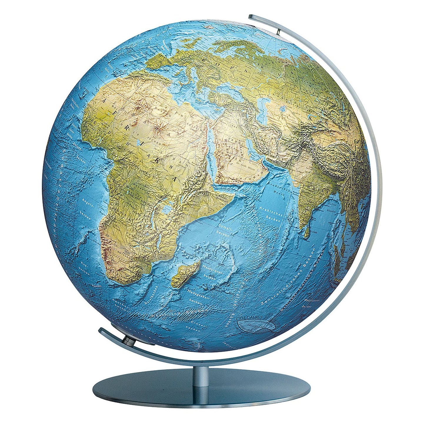 Globe lumineux Columbus DUORAMA, globe de table, D 400 mm, acier inoxydable, différentes variantes