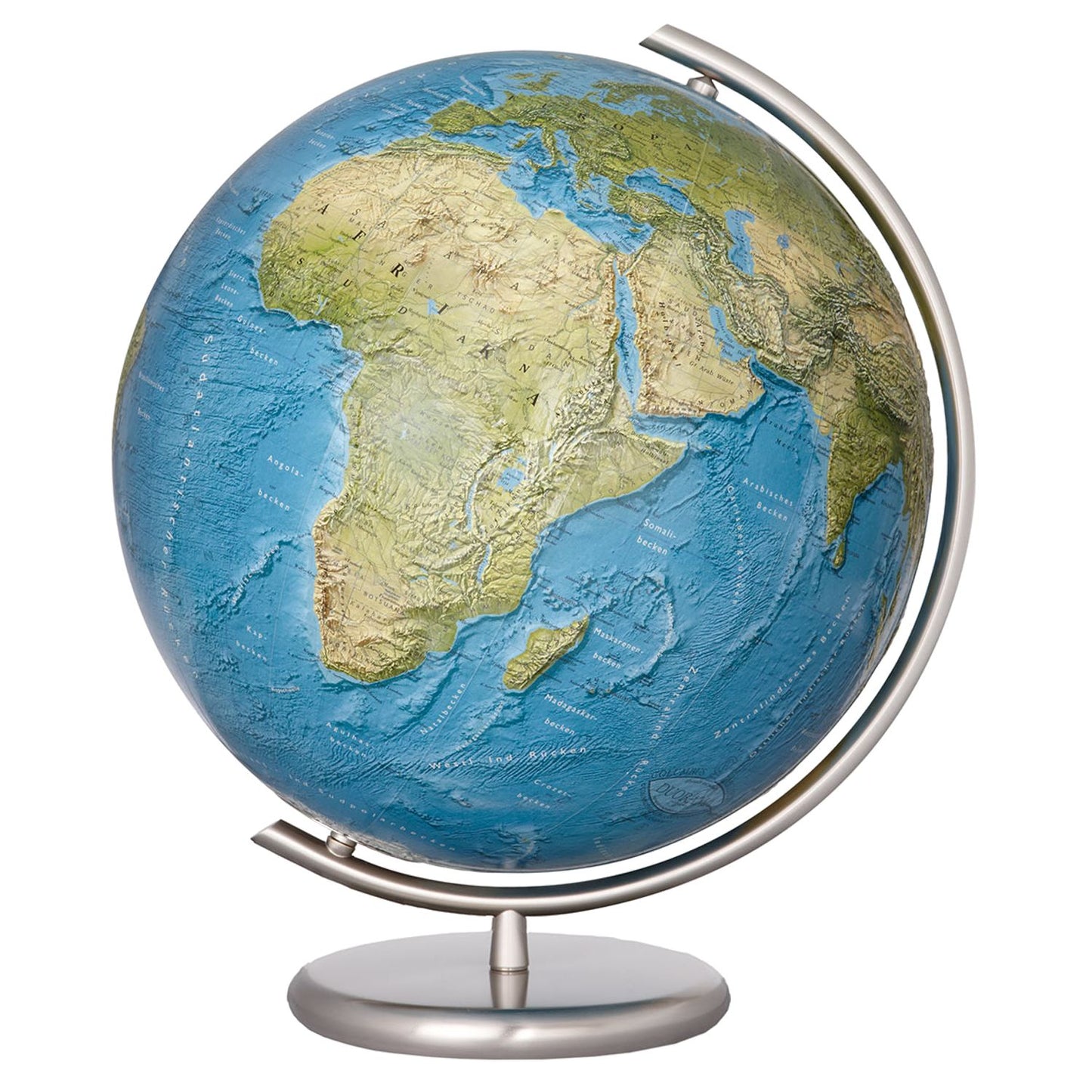 Globe lumineux Columbus DUORAMA, globe de table, D 400 mm, acier inoxydable, différentes variantes