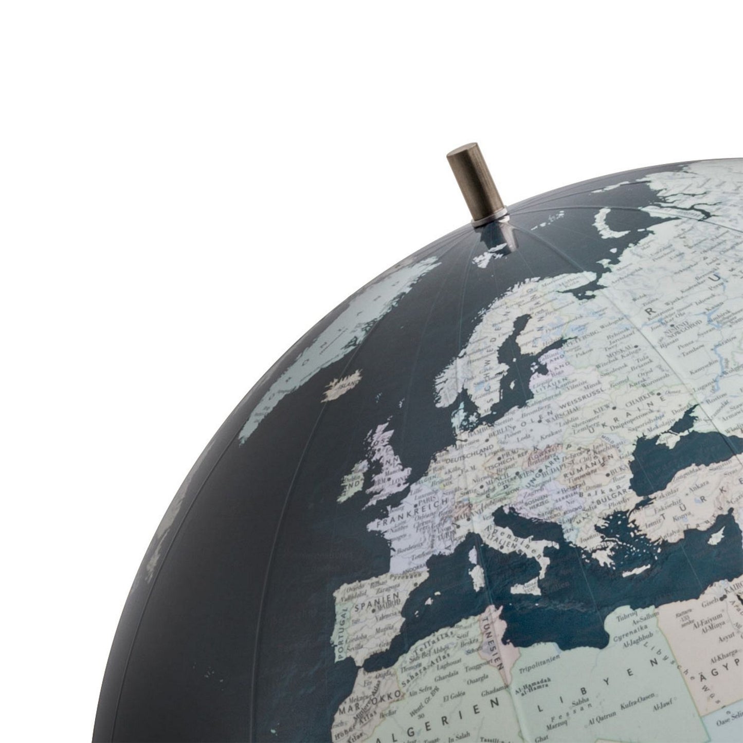 Globe sur pied Columbus BLACK SERIES Radiant D 60 cm verre acrylique et acier inoxydable