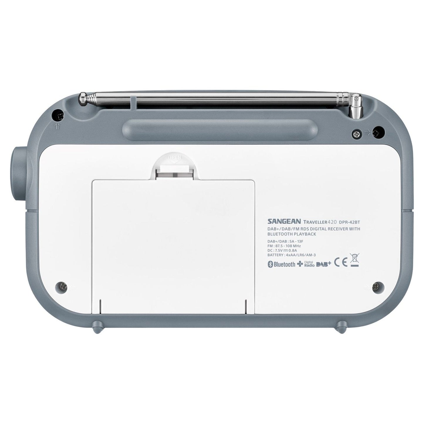 Sangean DPR-42BT Traveler 420 Radio DAB+/FM avec Bluetooth, différentes couleurs