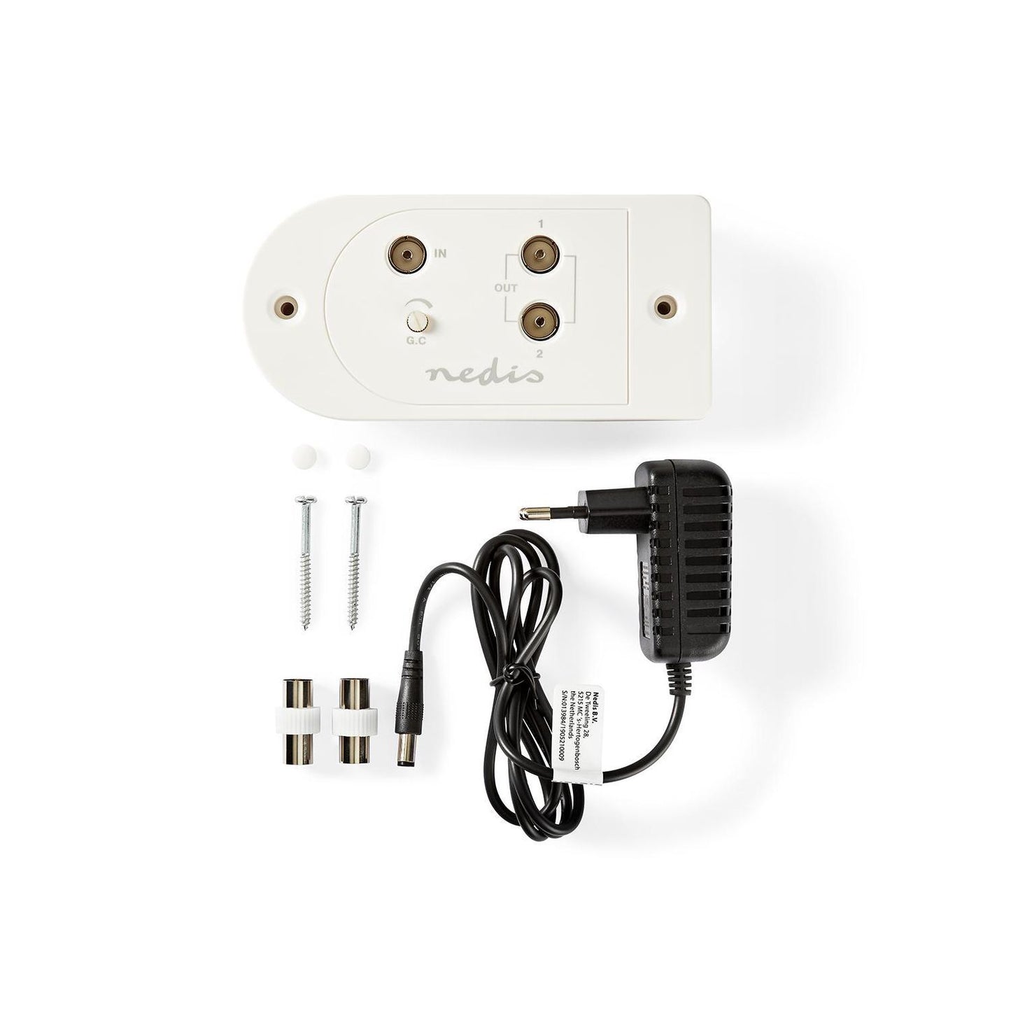 Amplificateur d'antenne HQ 25 dB avec 2 sorties et contrôle de gain