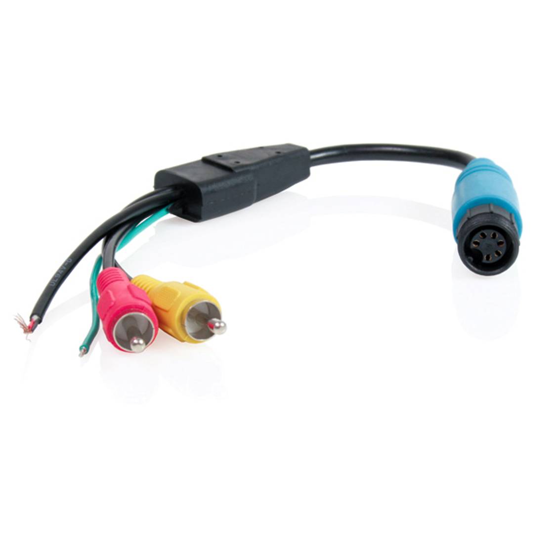 Adaptateur de moniteur Caratec, raccord à vis à 6 broches sur fiche Cinch