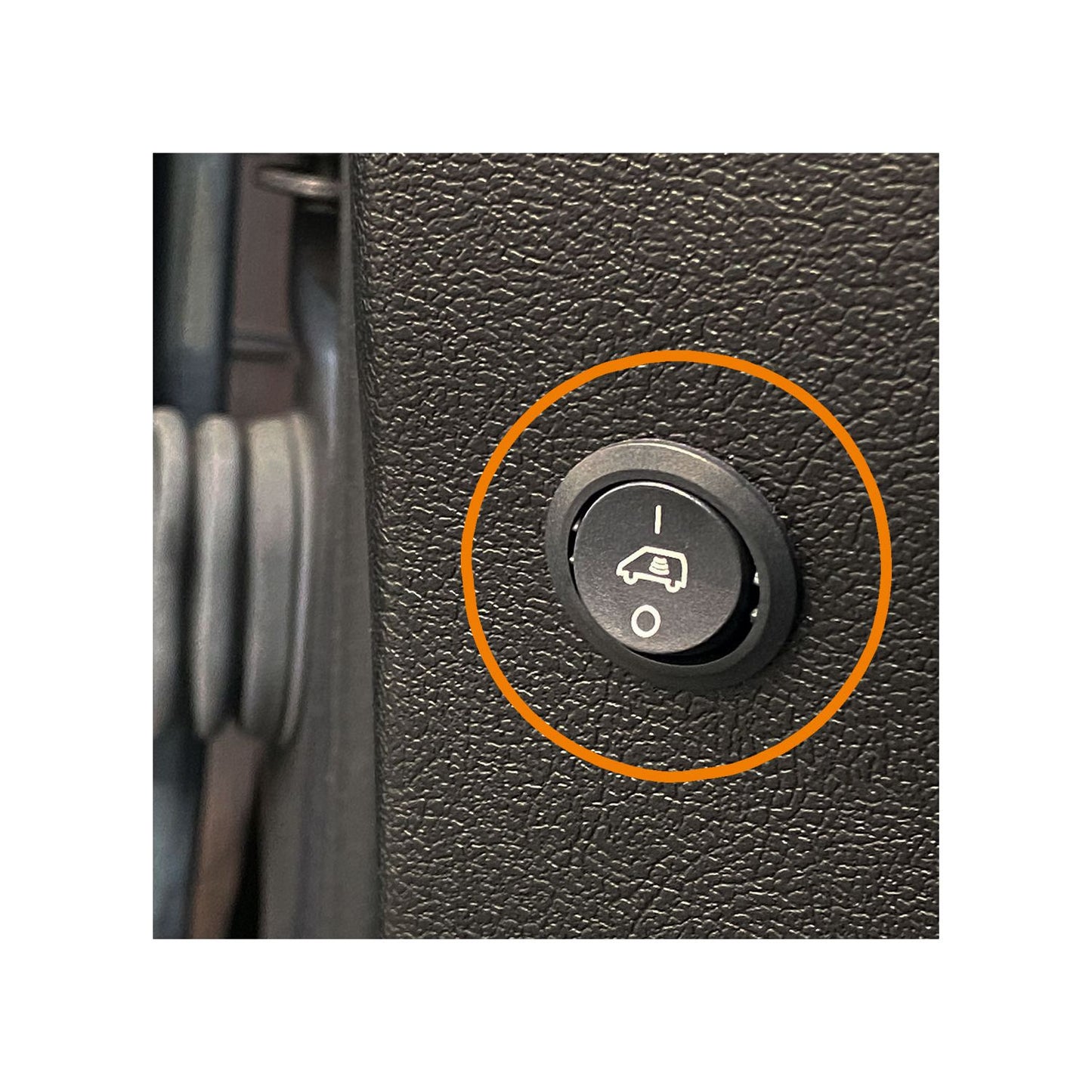 Interrupteur à bascule rond Caratec MC029407 avec impression "Ultrasound"