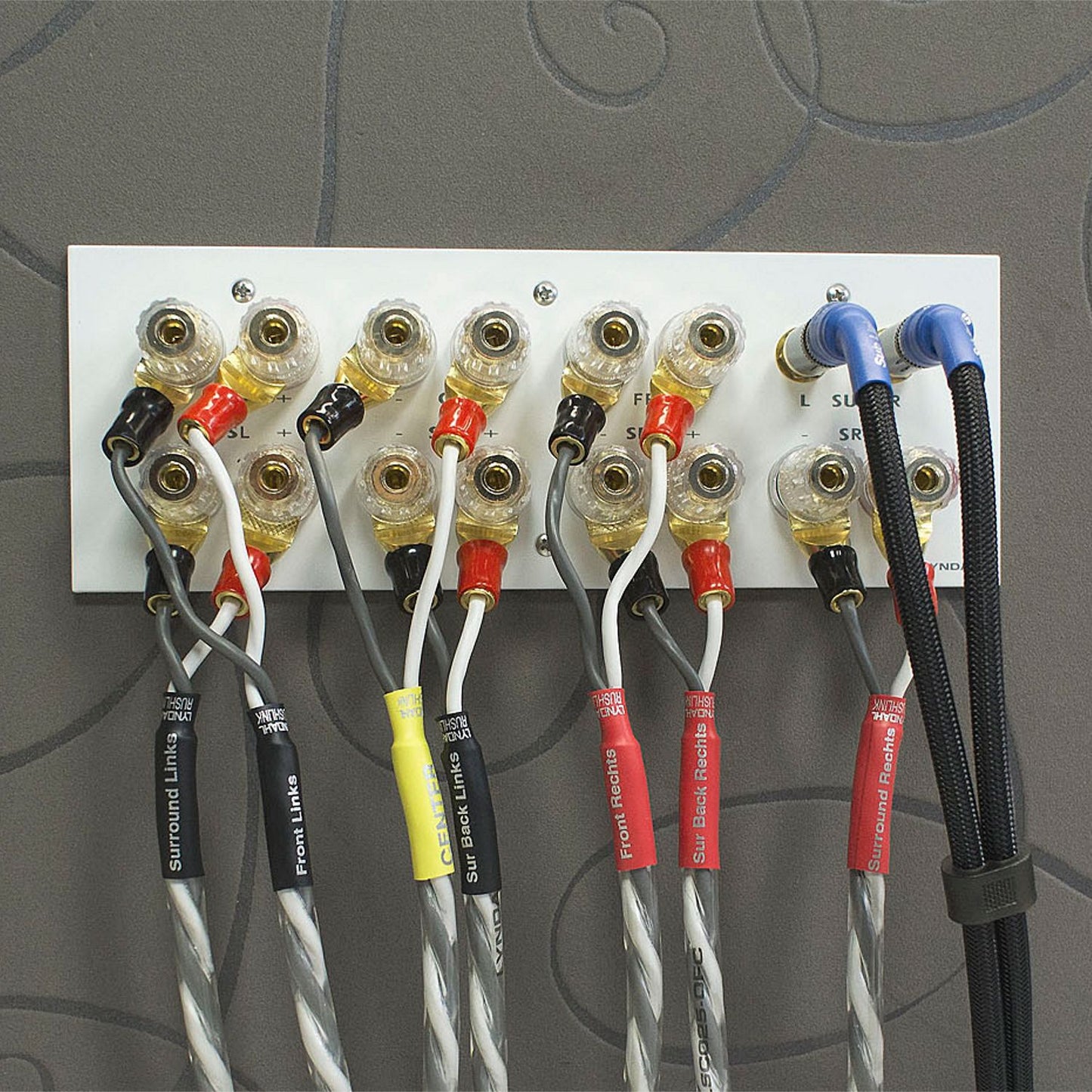 Gaine rétractable Lyndahl LKST12XX pour panneaux de haut-parleurs 5.1 ou 7.1
