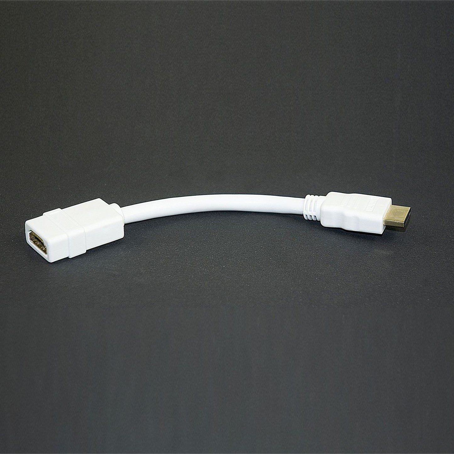 Lyndahl LKHD012 Câble adaptateur HDMI haute vitesse 1.3a, mâle/femelle, 15cm, blanc