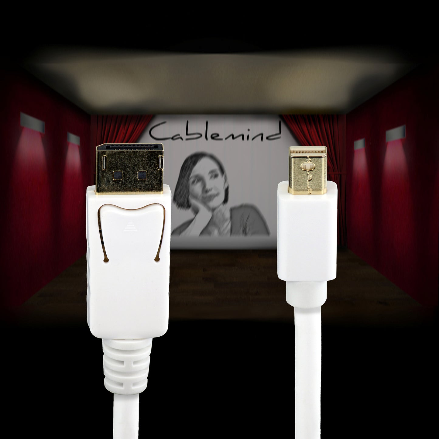 Câble Cablemind Mini DisplayPort/DisplayPort 1080p, différentes longueurs