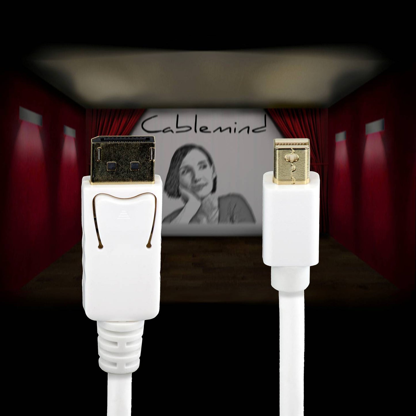 Câble Cablemind Mini DisplayPort/DisplayPort 1080p, différentes longueurs