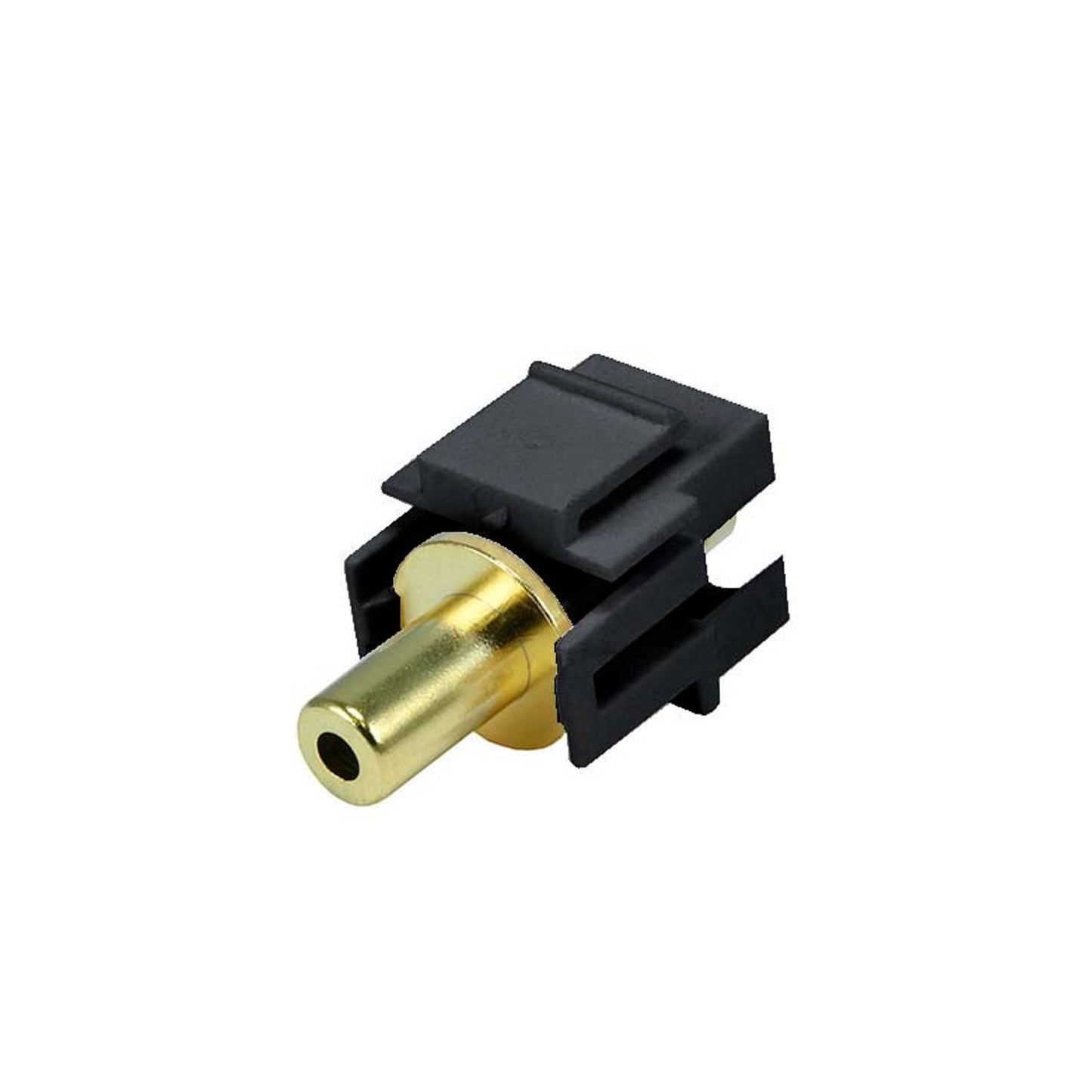 Lyndahl LKK0195XXG Keystone, adaptateur F/F jack 3,5 mm, plaqué or, noir ou blanc