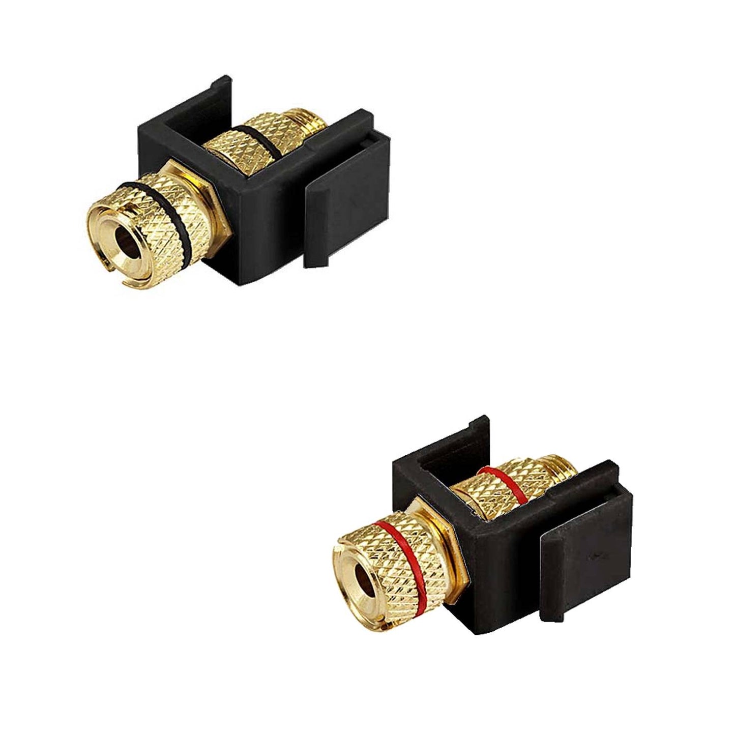 Lyndahl LKK0194SWX Adaptateur de poste de liaison Keystone, noir ou rouge