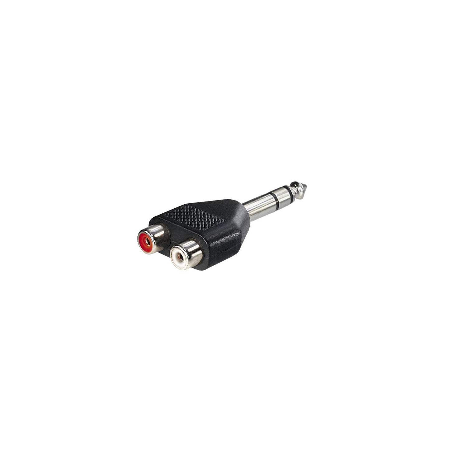 Adaptateur 2 prises cinch vers jack stéréo 6,3 mm