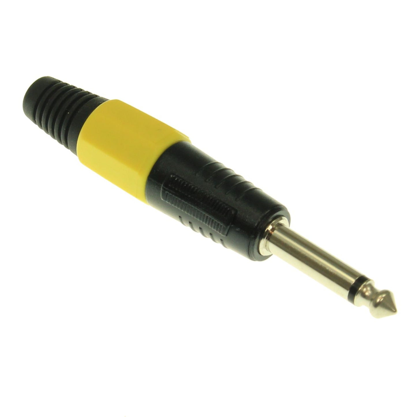 Fiche Jack 6.3mm mono version métal Jaune