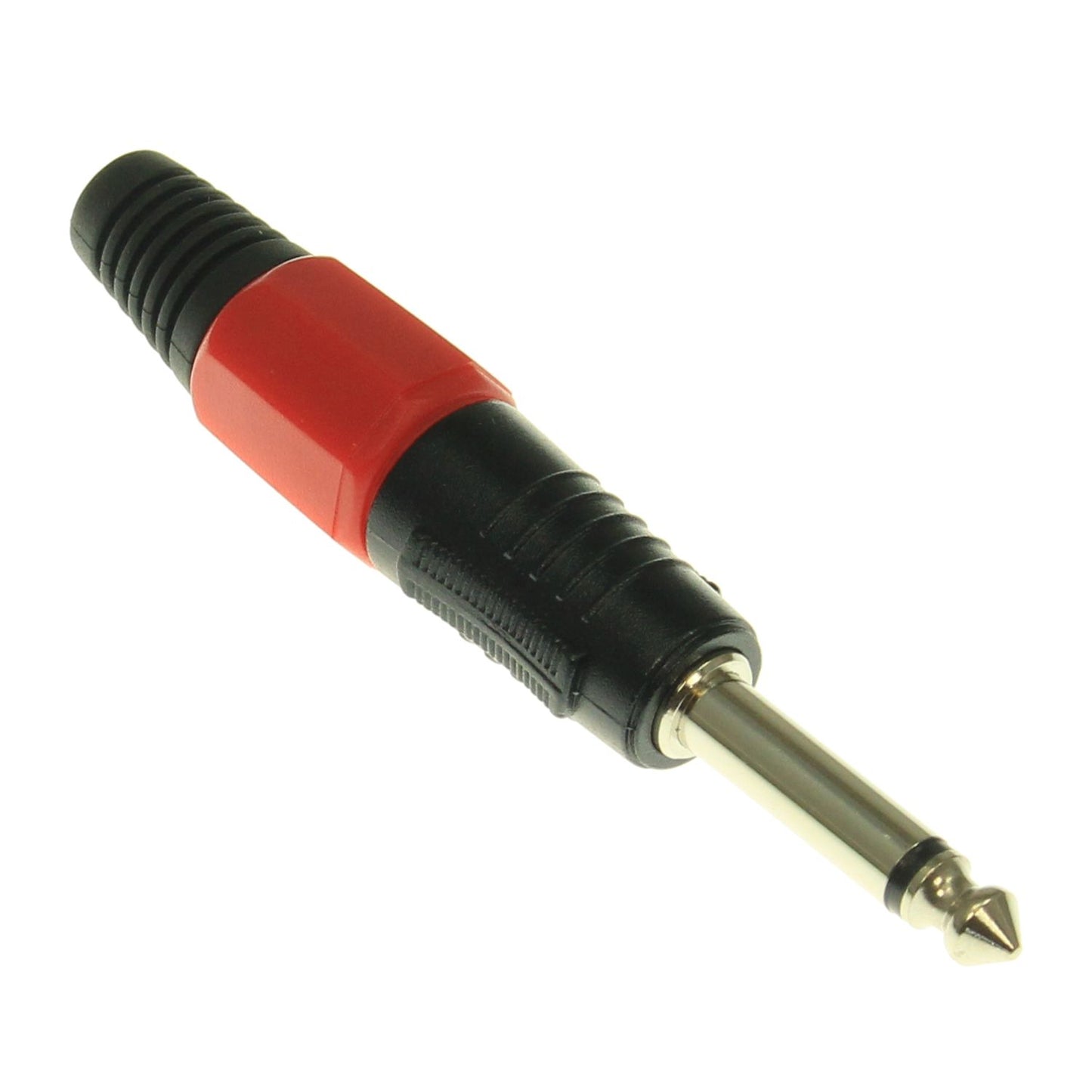 Fiche Jack 6.3mm mono métal version rouge