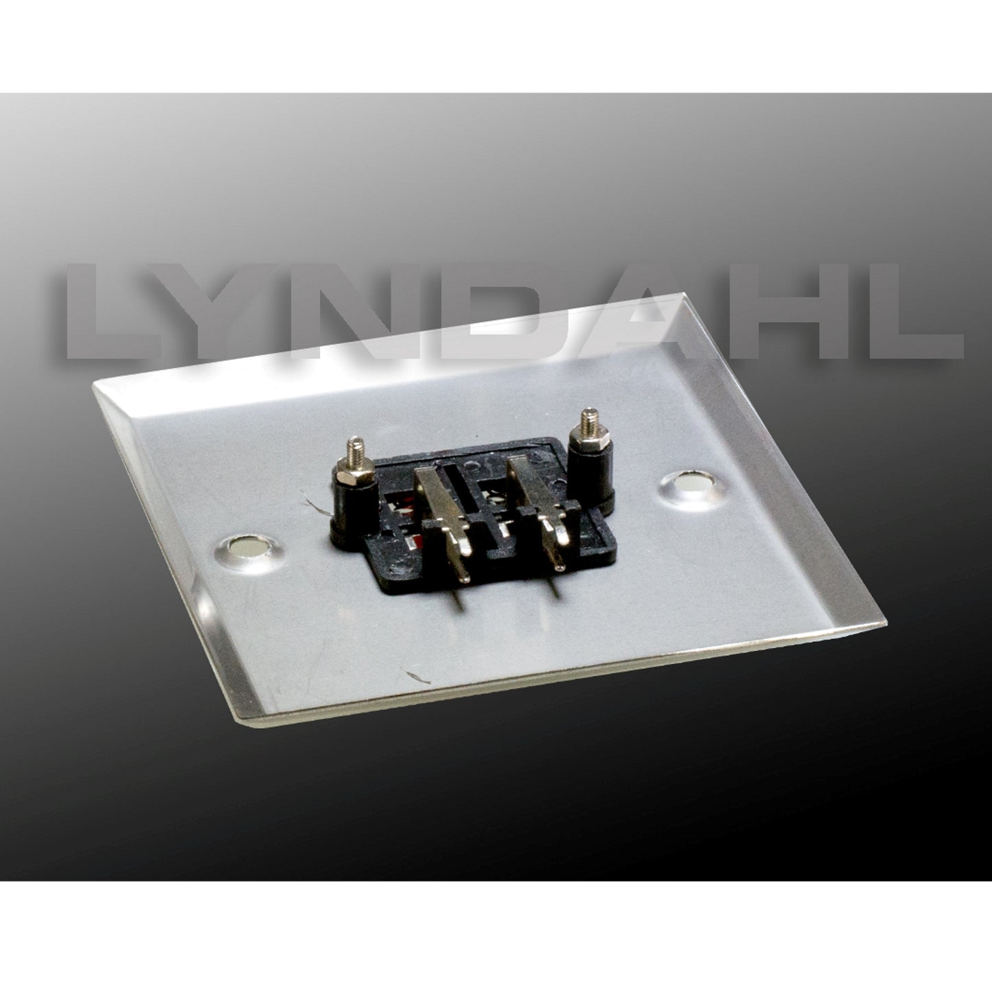 Boîtier de montage mural pour haut-parleurs Lyndahl 2 fois, en acier inoxydable pour boîtiers de commutation