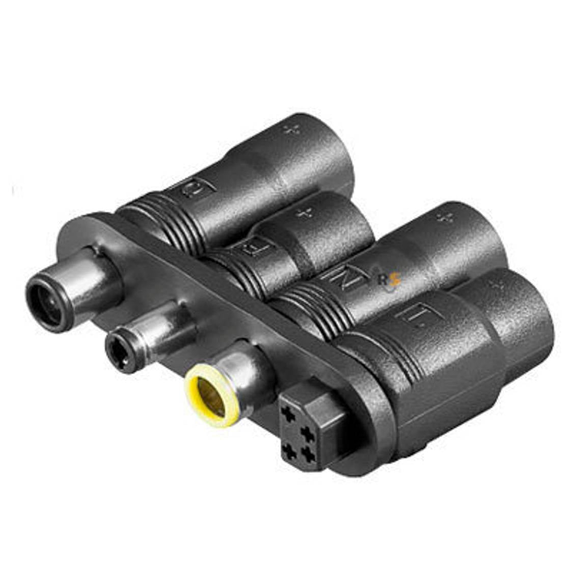 Jeu d'adaptateurs d'alimentation 4 pièces, également pour ordinateurs portables