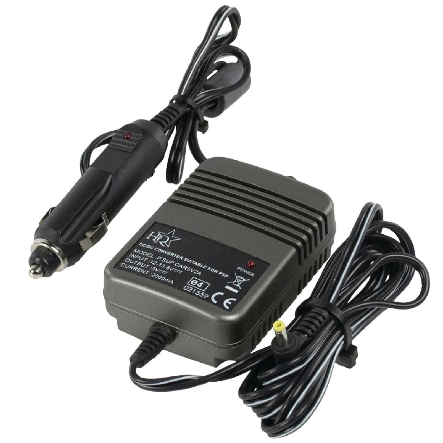 Alimentation de voiture HQ pour TomTom et PSP, 2000 mA