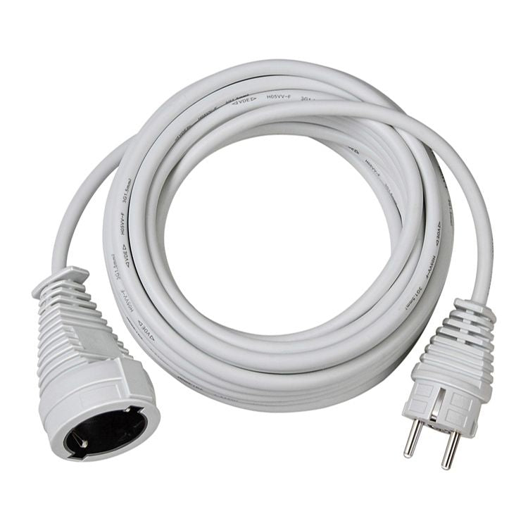 Câble de rallonge Brennenstuhl en noir/blanc, prise de contact de protection/couplage