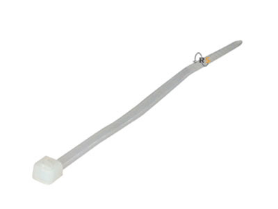 Colliers de serrage blanc, pack de 100 longueurs différentes