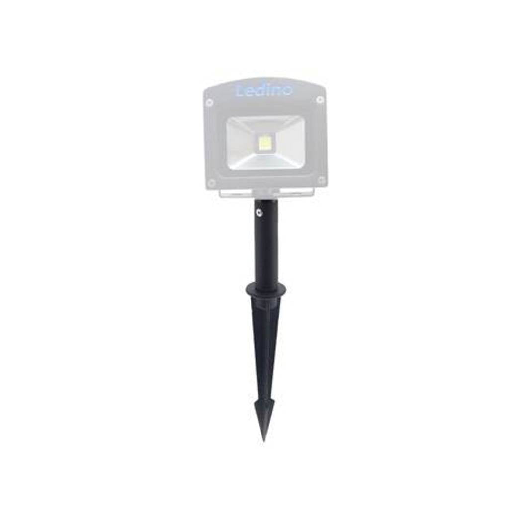 Set de piquets de sol Ledino pour un spot LED en noir, 10 cm de haut