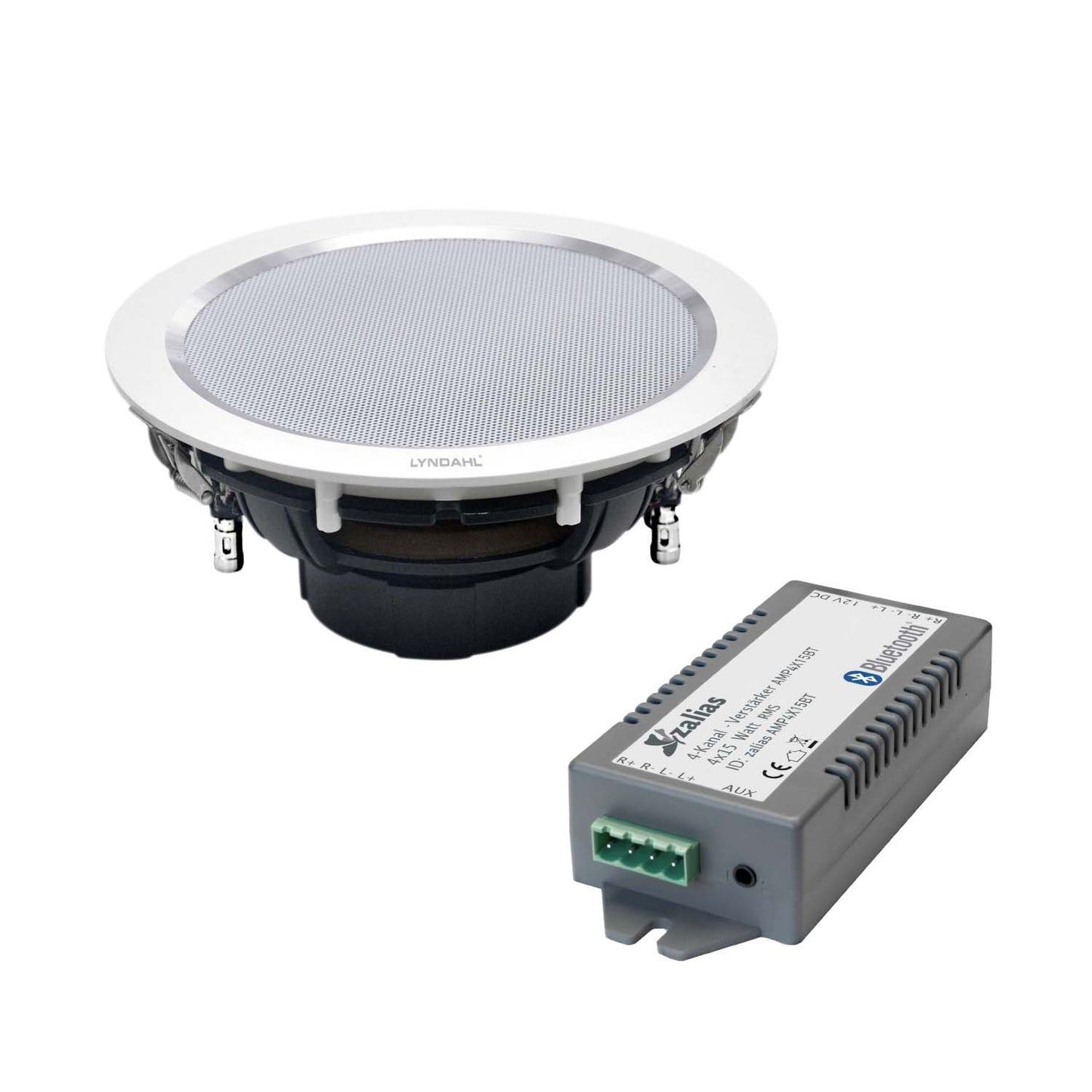 zalias Lyndahl set d'enceintes stéréo encastrables CS195ST avec amplificateur Bluetooth