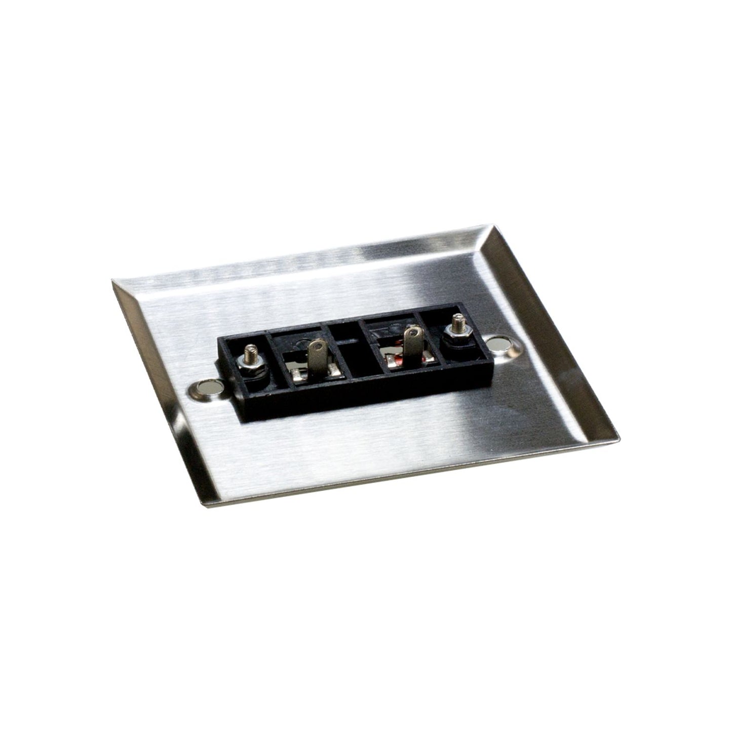 Boîtier de montage mural pour haut-parleurs Lyndahl Borniers de haut-parleurs à 1 voie, acier inoxydable