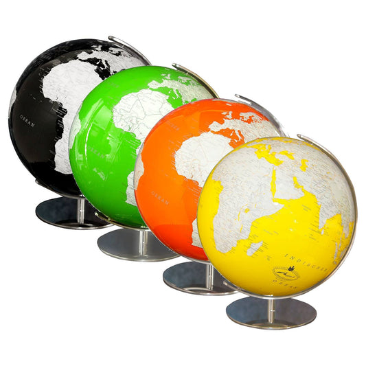 Globe lumineux Columbus Artline, D 340 mm, globe sur pied, verre acrylique, différentes couleurs