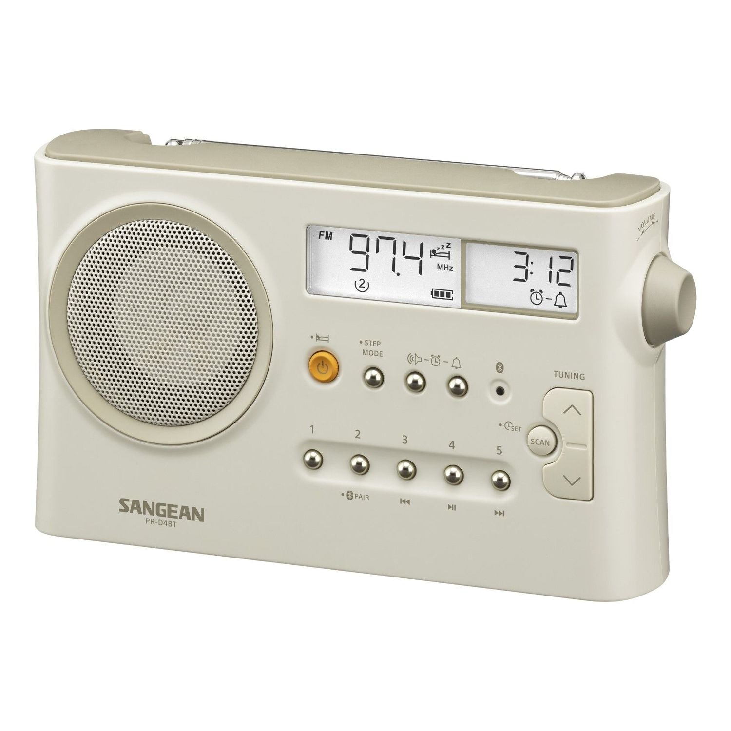Sangean PR-D4BT radio portable MW/FM avec Bluetooth, différentes couleurs