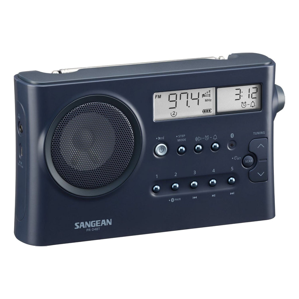 Sangean PR-D4BT radio portable MW/FM avec Bluetooth, différentes couleurs