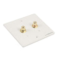 RECONDITIONNÉ - Lyndahl LKC001WS plaque de raccordement haut de gamme pour Cinch stéréo blanc