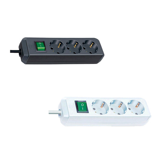 Multiprise Brennenstuhl Eco-Line avec interrupteur 3 voies 5m