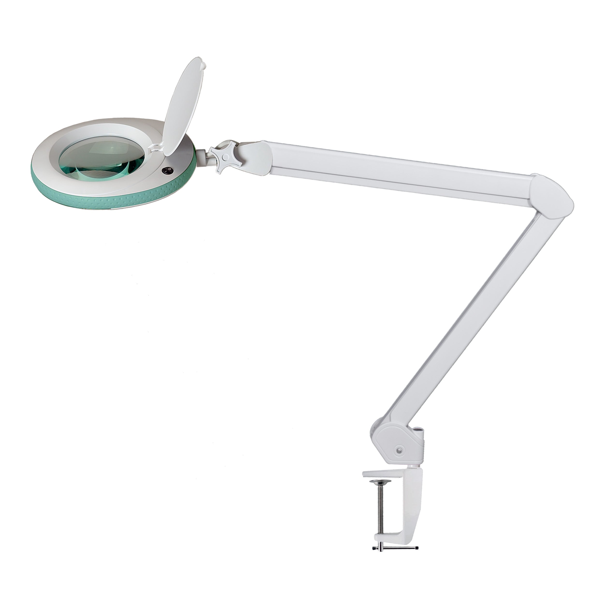 RECONDITIONNÉ - Lumeno 7218GN lampe-loupe/lampe de poste de travail 8 dpt 96 LED anneau vert
