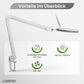 Lumeno 7213/15/18GR lampe loupe/lampe de travail 96 LEDs, protection en caoutchouc coloré