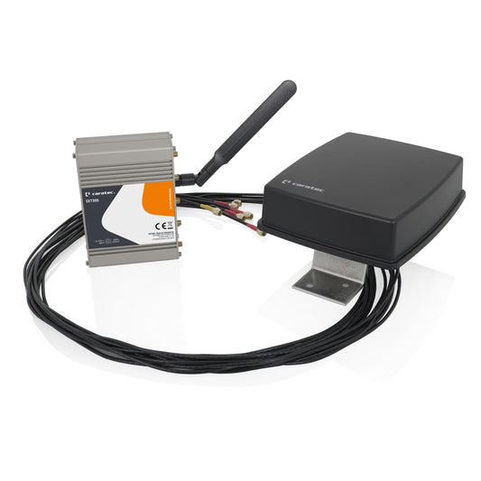 Caratec Electronics CET305R.2 5G LTE Caravaning-Routerset, schwarze flache Anten