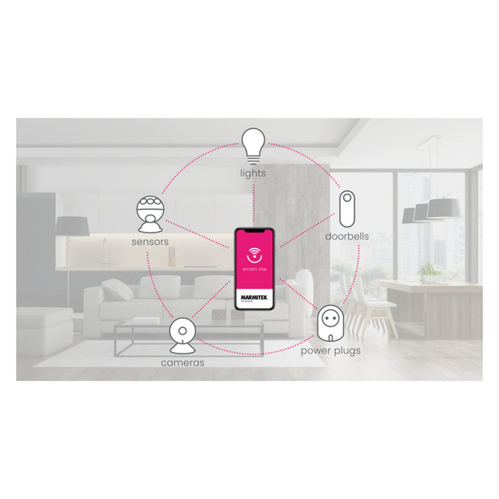 Marmitek Smart Sense SE détecteur de mouvement sur batterie avec fonction Wi-Fi