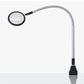 Lampe loupe Waldmann RING LED RLLQ 63 R dimmable 6 dpt avec col de cygne
