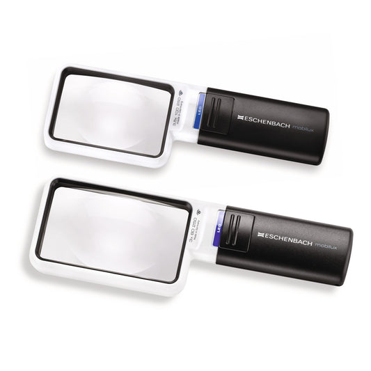 Loupe de lecture Eschenbach mobilux LED loupe à main rectangulaire avec éclairage différentes variantes