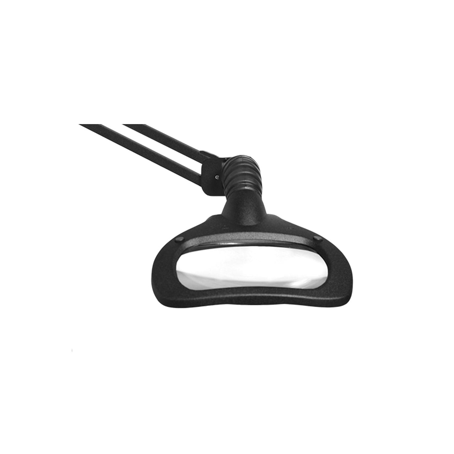 Lampe loupe VisionLUXO Wave LED ESD avec lentille en verre rectangulaire, noire