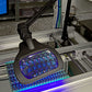 Lampe loupe UV VisionLUXO Wave LED ESD avec lentille en verre rectangulaire, noire