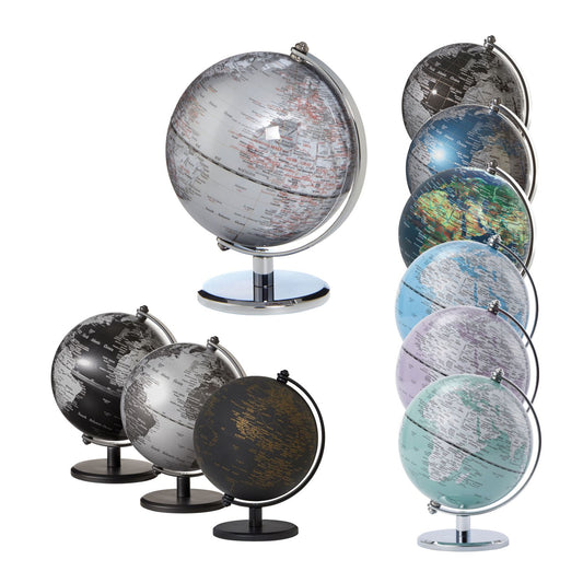 EMFORM Gagarine Globus mini globe axe central base en métal différentes couleurs