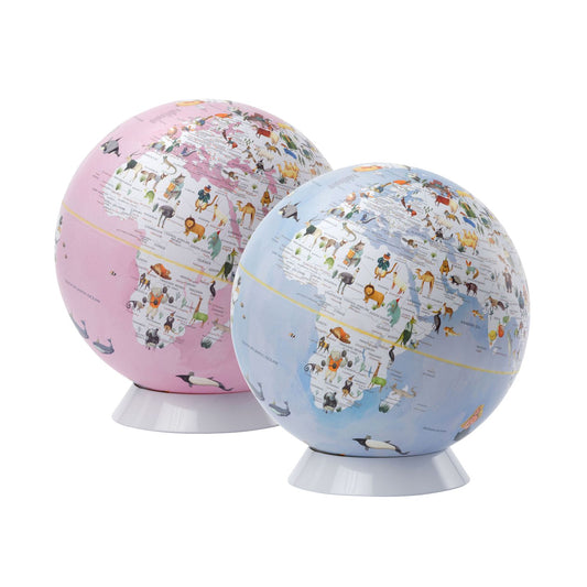 Globe pour enfants EMFORM Globus Wildlife World avec motifs d'animaux, différentes couleurs