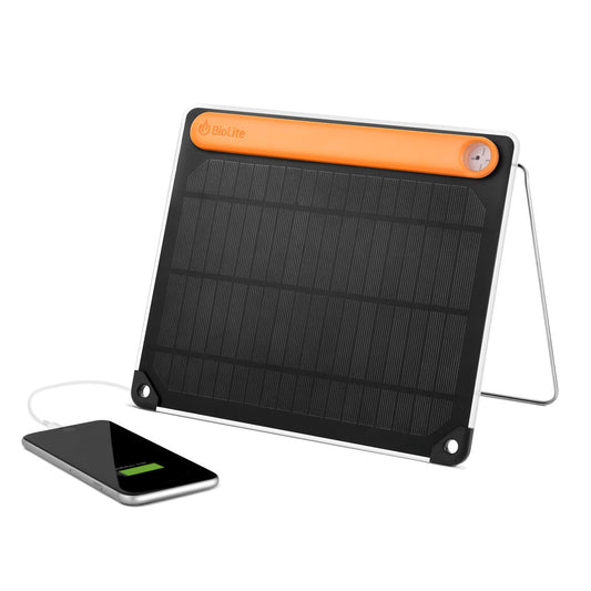 BioLite SolarPanel 5+, panneau ultra-mince de 5 W avec batterie intégrée de 2 200 mAh