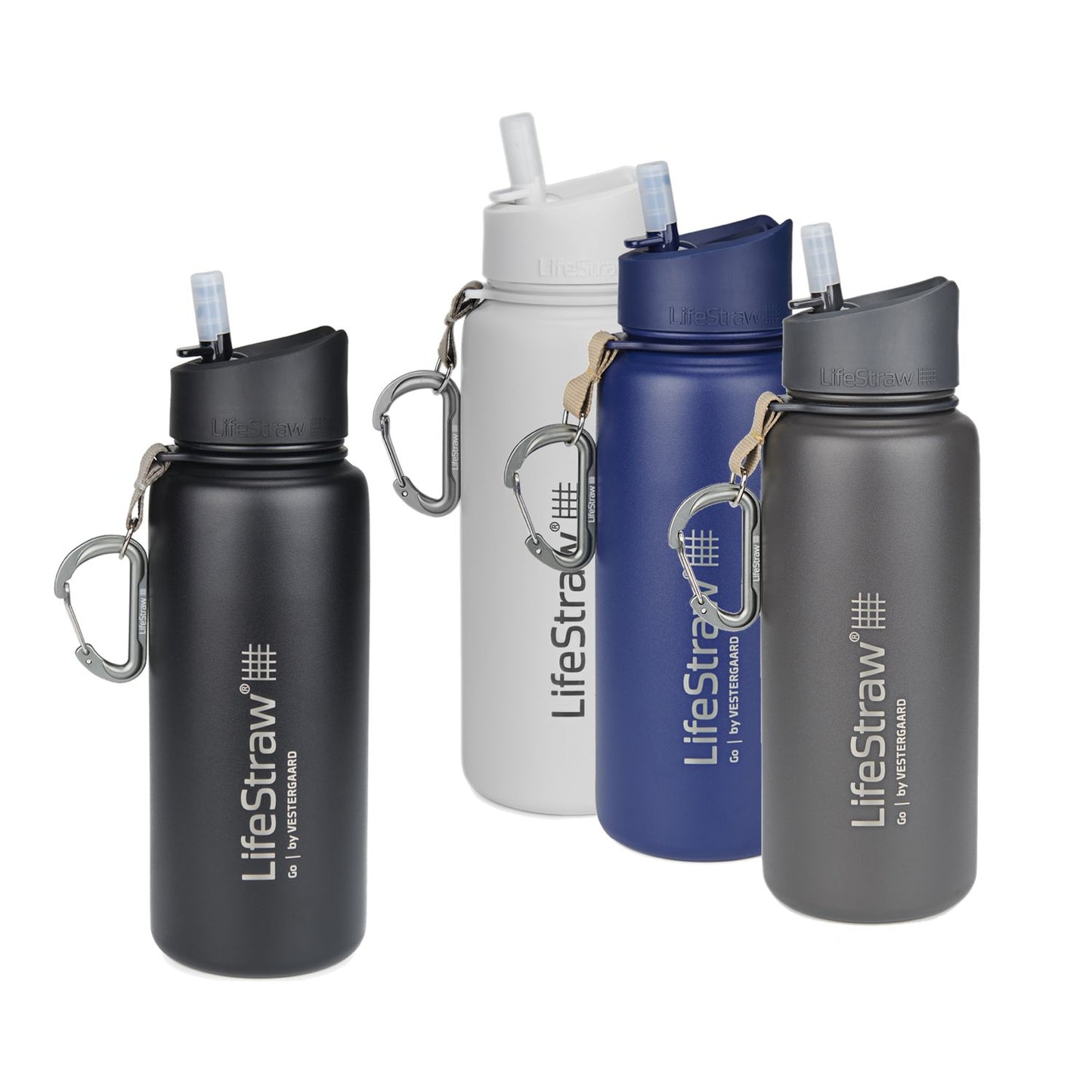 LifeStraw Go Stainless Steel Bouteille isotherme en acier inoxydable avec filtre de différentes couleurs