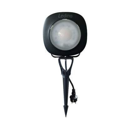 Projecteur LED Ledino Riem avec piquet de sol 3000 K projecteur extérieur noir, 20 ou 50 W