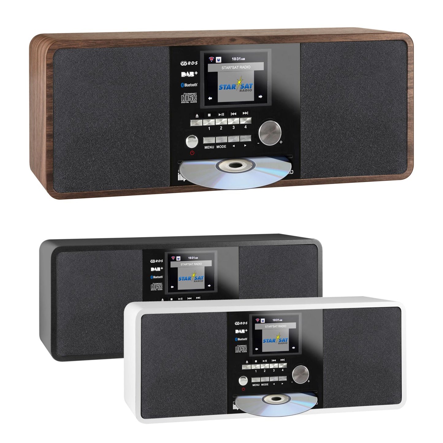 Imperial DABMAN i200 CD, radio hybride et Internet, DAB+/FM, CD, différentes couleurs