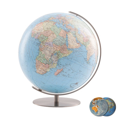 Globe lumineux Columbus DUO, globe de table, D 400 mm, acier inoxydable, différentes variantes