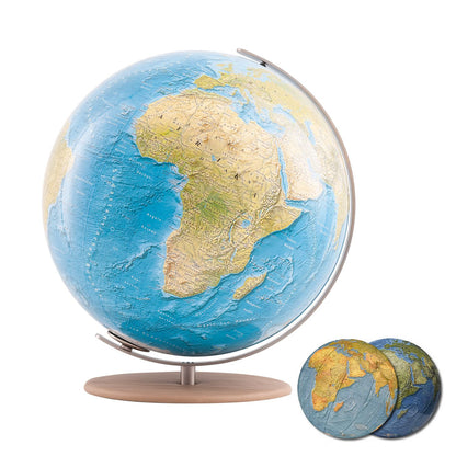 Globe lumineux Columbus DUORAMA, globe de table, D 400 mm, acier inoxydable, différentes variantes