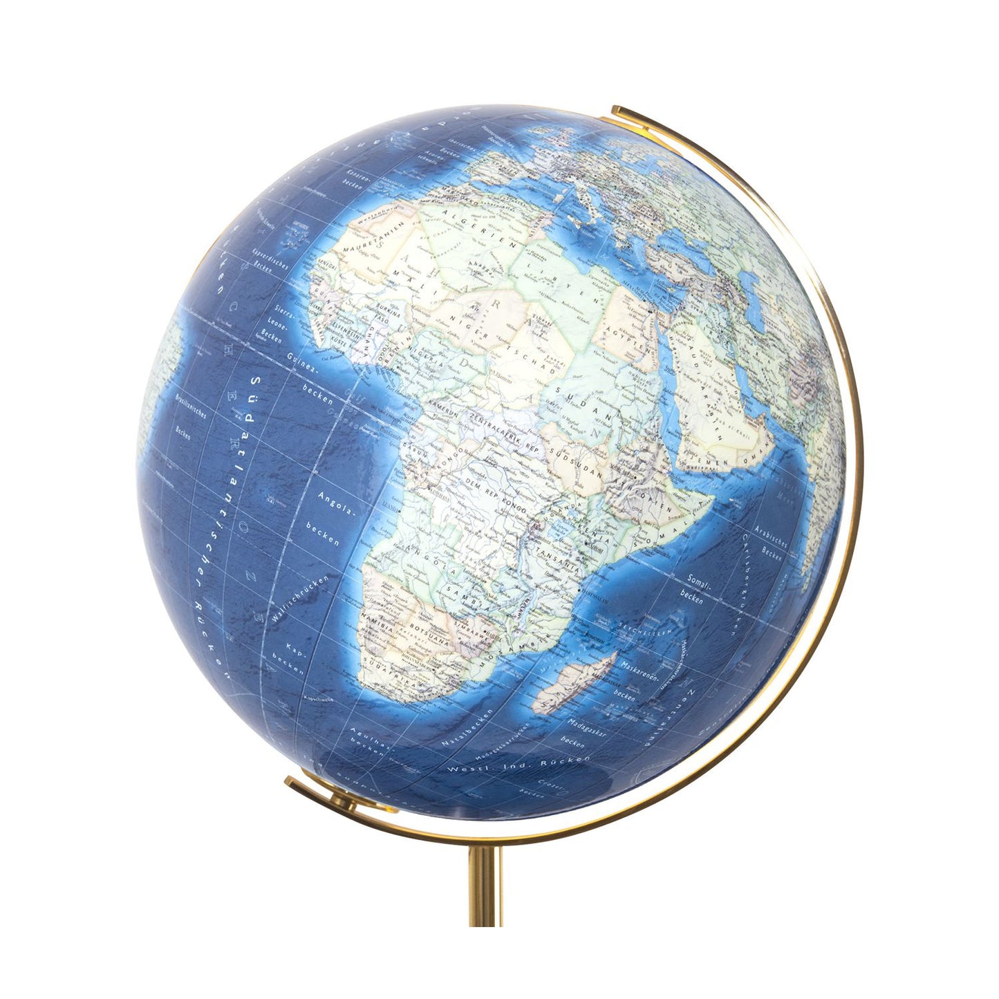 Globe sur pied Columbus Duo Azzurro, D 400 mm, globe lumineux, verre acrylique ver.variant