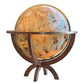 Globe lumineux Columbus Magnum Imperial, vintage, D 100 cm, H 140 cm, chaises en bois