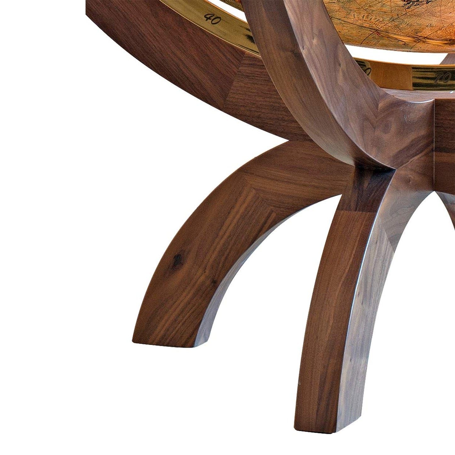Globe lumineux Columbus Magnum Imperial, vintage, D 100 cm, H 140 cm, chaises en bois