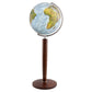 Columbus DUO ALBA globe sur pied Khan D 51 cm verre cristal et socle noyer